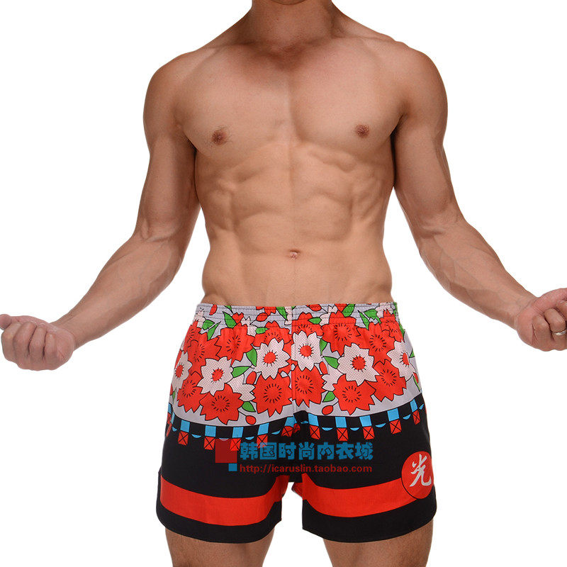 韩国进口纯棉男士宽松内裤阿罗裤全棉平角裤卡通漫画居家运动短裤,女士内衣/男士内衣/家居服,男平角内裤,淘宝优惠券,粉丝福利购,淘宝优惠卷