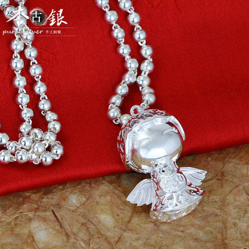 天使宝宝99纯银项链圆珠长款秋冬毛衣链足银吊坠凤凰挂坠送女友|ruв категории Украшения,ювелирные изделия, ожерелье - от Buy2taobao.com для оказания профессиональной услуги покупки агента Taobao