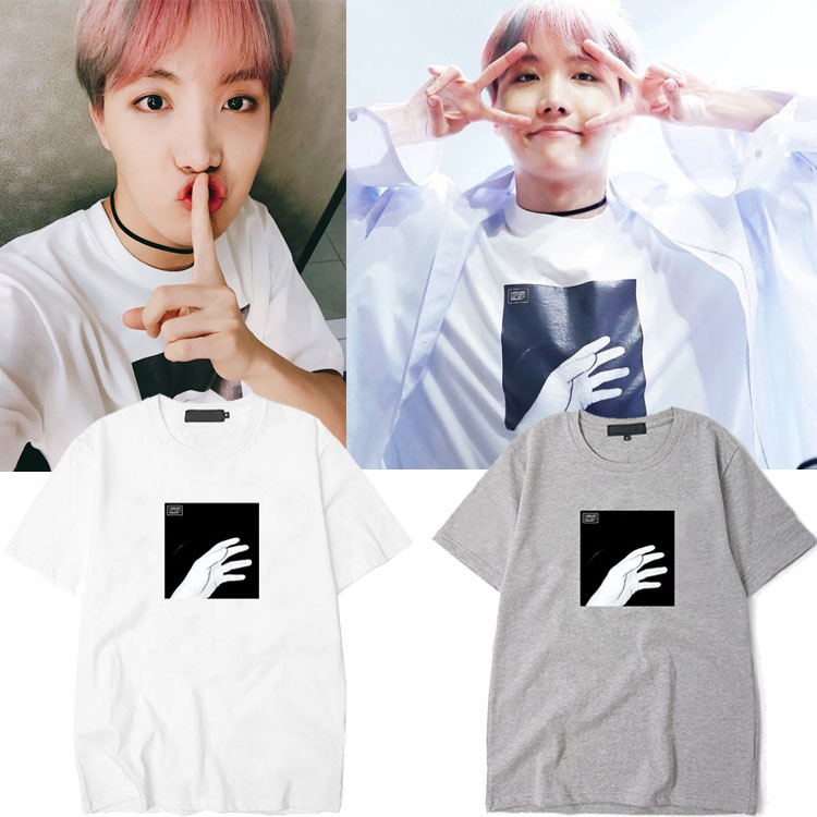 bts防弹少年团j-hope郑号锡同款男女士短袖情侣宽松T恤打底衫潮在类目 男装, T恤中 - 来自Buy2taobao.com提供专业的淘宝代购服务