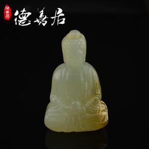仿古岫玉佛像高古岫玉观音老如来佛像岫玉释迦摩尼小佛像玉器