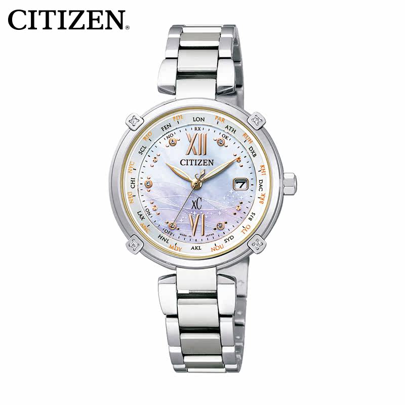 #本站首晒# 一见钟情：CITIZEN 西铁城 xC系列 限定款 EC1050-61W 光动能电波表 晒单