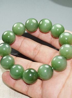 【晶金良玉】俄罗斯碧玉猫眼手链