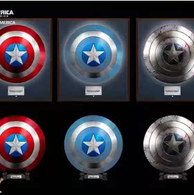 kingarts ka 1:1 美国队长盾牌太空金属电影挂墙正版授权全新现货