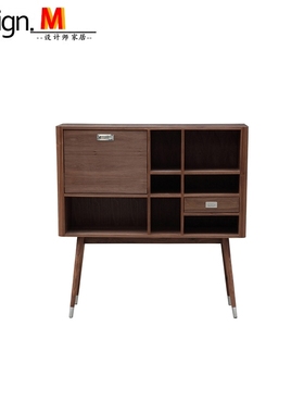 Design.M北欧实木elroy retro upright credenza/置物柜 单个书柜