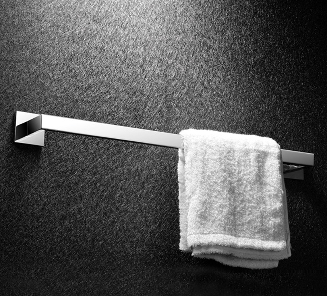 卫生间浴室挂件单杆毛巾架不锈钢