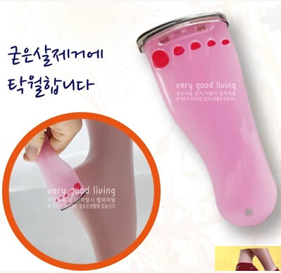 韩国进口 小脚丫形状 去死皮器刮脚刀 去老皮老茧去角质刀 粉色
