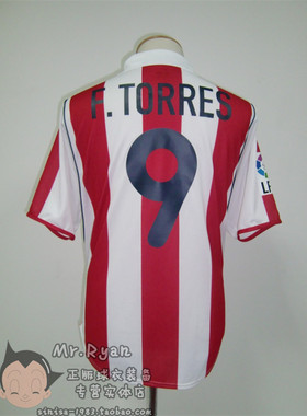 01-02 马德里竞技 / 马竞 主场球衣 9号 托雷斯 连臂章 代购