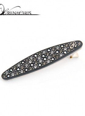 L024韩国进口头饰AngelRena日韩镶钻满钻鸭嘴夹发夹边夹