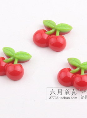 手工diy奶油胶手机壳樱桃配件