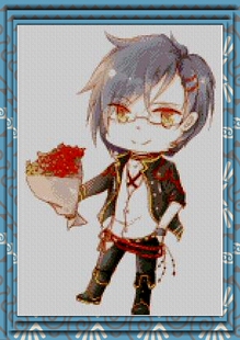 [印花]漫游绣*刀剑乱舞十字绣*明石国行十字绣*包邮