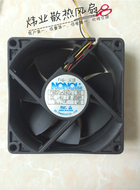 原装NONOlSE 8025 F8025H24D2 24V 0.090A 8CM风扇 80*80*25MM