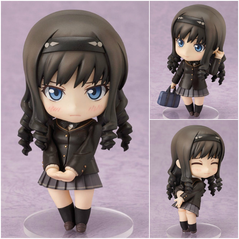 热血玩具模型手办 gsc 粘土人 211 热血之吻ss 森岛遥 q版 可动