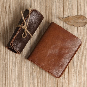 男士真皮短款钱包