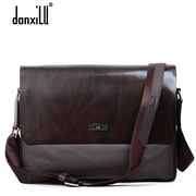 Men's leather shoulder bag business casual men Messenger bag leather document bag man bag