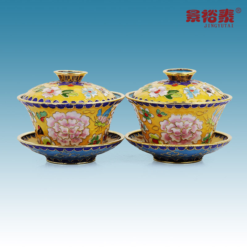 工艺北京特色茶杯掐丝珐琅景泰蓝