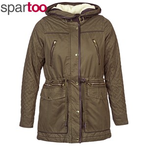 Vero Moda女衣服派克大衣连帽外套卡其色秋冬正品GRADING PARKA