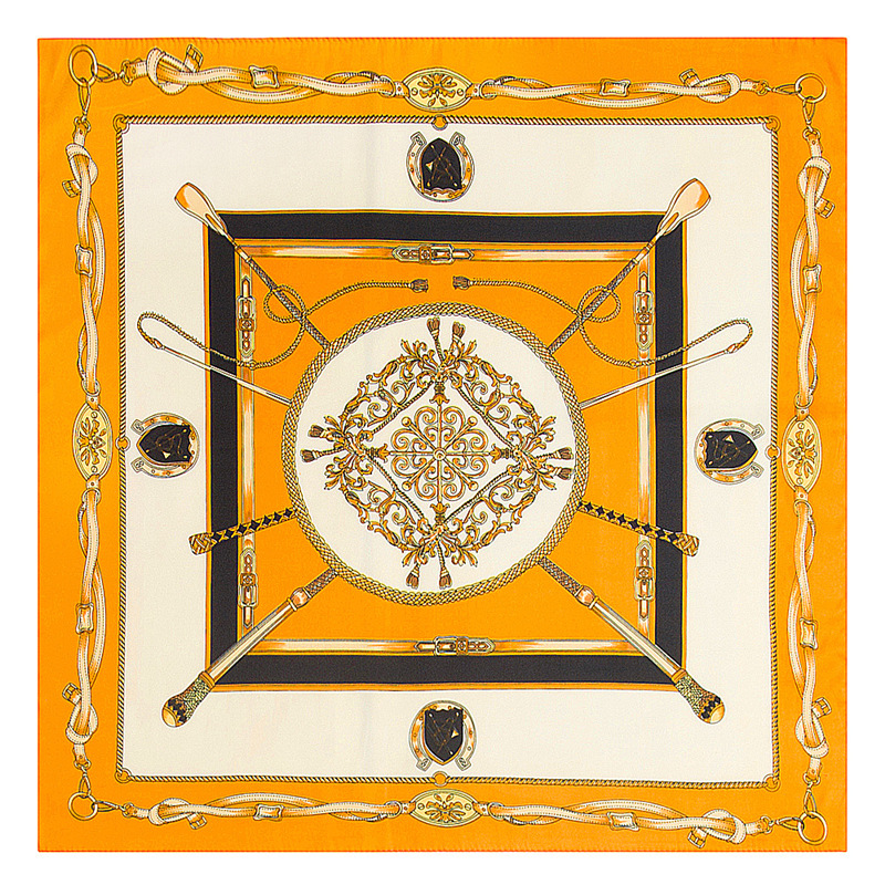 60cm斜纹链条女士丝巾围巾