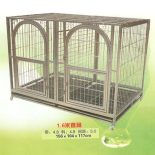 超大型犬狗笼子加重款直角方管大号笼子带隔断双圆门优质角钢藏獒
