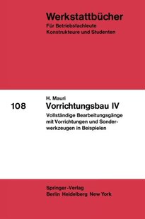 【预订】Vorrichtungsbau IV: Vollstandige Bea...