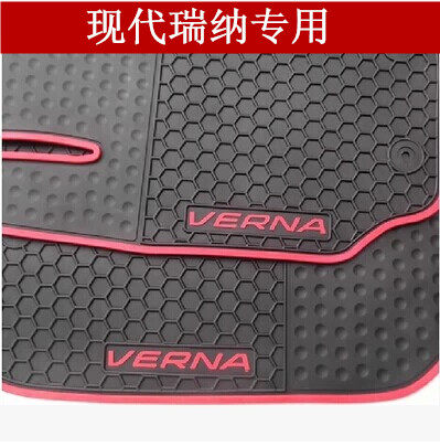 现代瑞纳/领动/朗动/悦动/新胜达/新老途胜防水汽车专用橡胶脚垫
