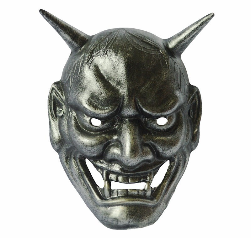 五娃争福 树脂般若面具日本面具恐怖鬼脸面具cos舞会派对面具装饰