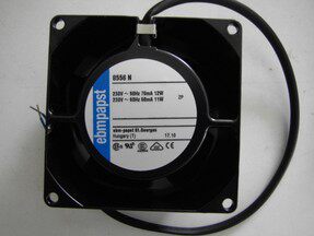 原装德国 EBMPAPST 8038 8cm 230V 8556N 全金属耐高温散热风扇