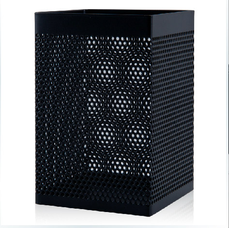 时尚高档创意笔筒办公桌面摆件金属网状笔座办公文具用品广博5921