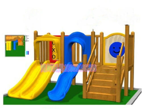 儿童组合木质滑梯游乐设施