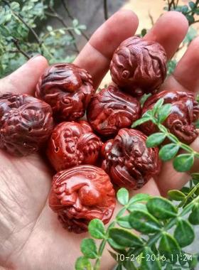 diy印度小叶紫檀有求必应吊坠