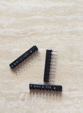 直插10P 10脚排阻 SMT B472G 4.7K欧 B10-472G 200个一包