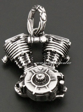 摩托引擎钛钢重型骑士发动机吊坠