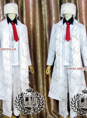 超原版！Cosplay白夜之城Hellsing 阿卡多loli版本服白色大衣套装