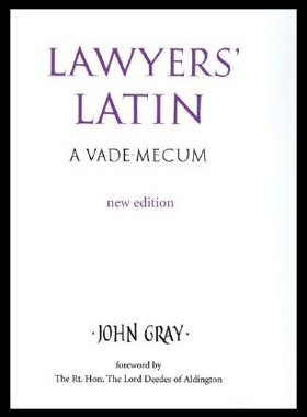 【预售】Lawyers' Latin: A Vade-Mecum