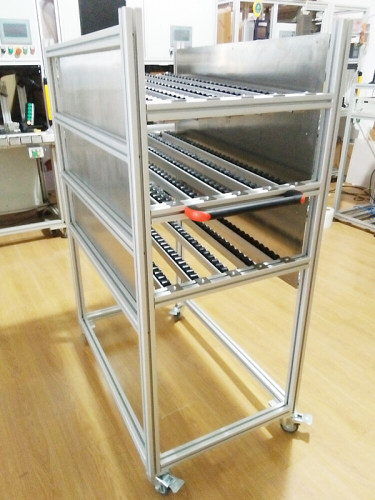 流利条机架 铝合金铝型材框架架子各种机器设备铝型材框架制作