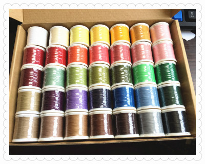 DIY拼布手缝机缝压线 出口品质 SK蝴蝶牌全棉压线 机缝线35色套装