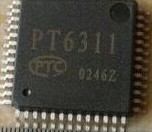 PT6311【PT6311】PTC显示屏驱动芯片QFP54原装 质量保证