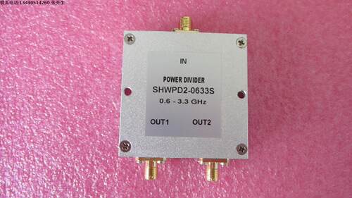 600-3300MHz GSM GPS WIFI SMA RF一分二 高频射频微波同轴功分器