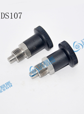 替代PXRKN PXRK旋钮柱塞，短螺纹自锁不锈钢分度销，螺纹M12 M16