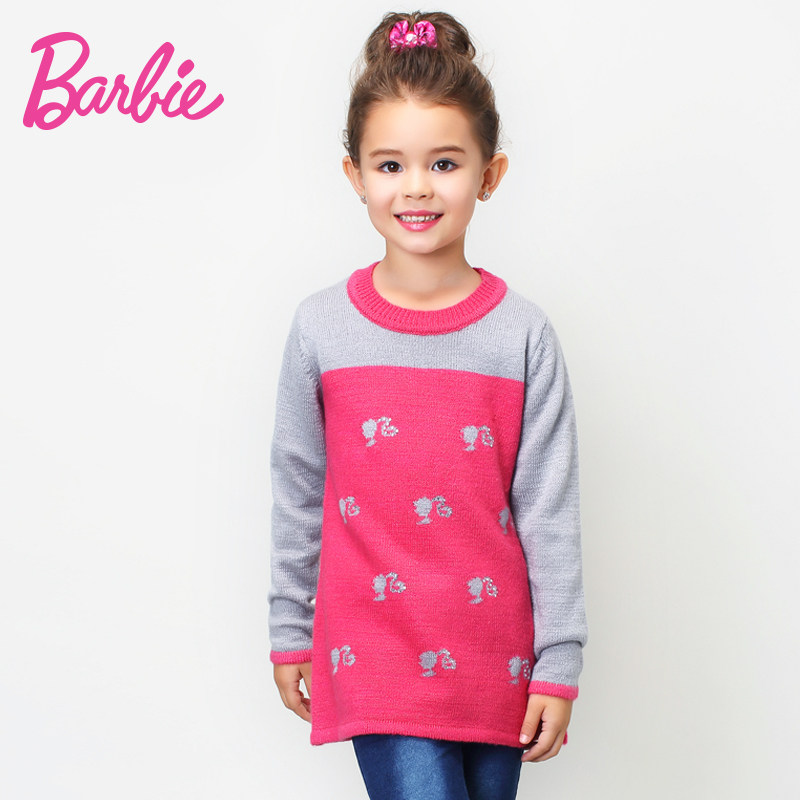 Pull fille BARBIE à manche longue - Ref 2105112 Image 1