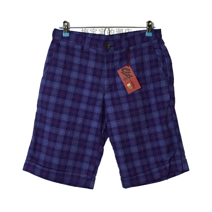 全新正品CLOT 2012SS PROPER SHORTS格子格纹休闲短裤沙滩裤