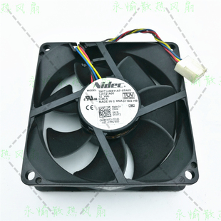 12V 0.35A PWM调速 T80T12MS11A7 风扇 4线 07A02 8025 NIDEC 8CM