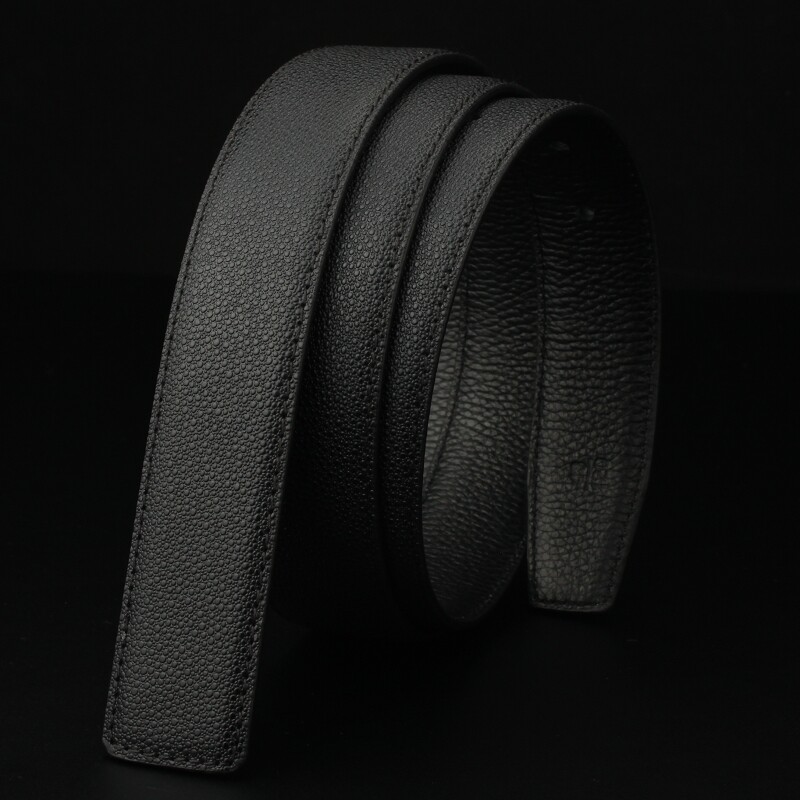 男士无头皮带真皮不带扣头层牛皮带身打孔皮带条不带头3.4cm包邮