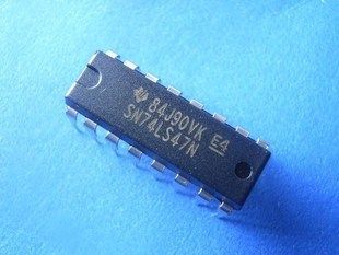 直插 74ls47 bcd—7段高有效译码/驱动器 dip-16