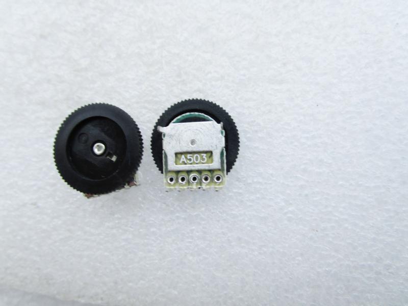 A503 50K 16*2MM双联5脚拨盘音量调节齿轮电位器