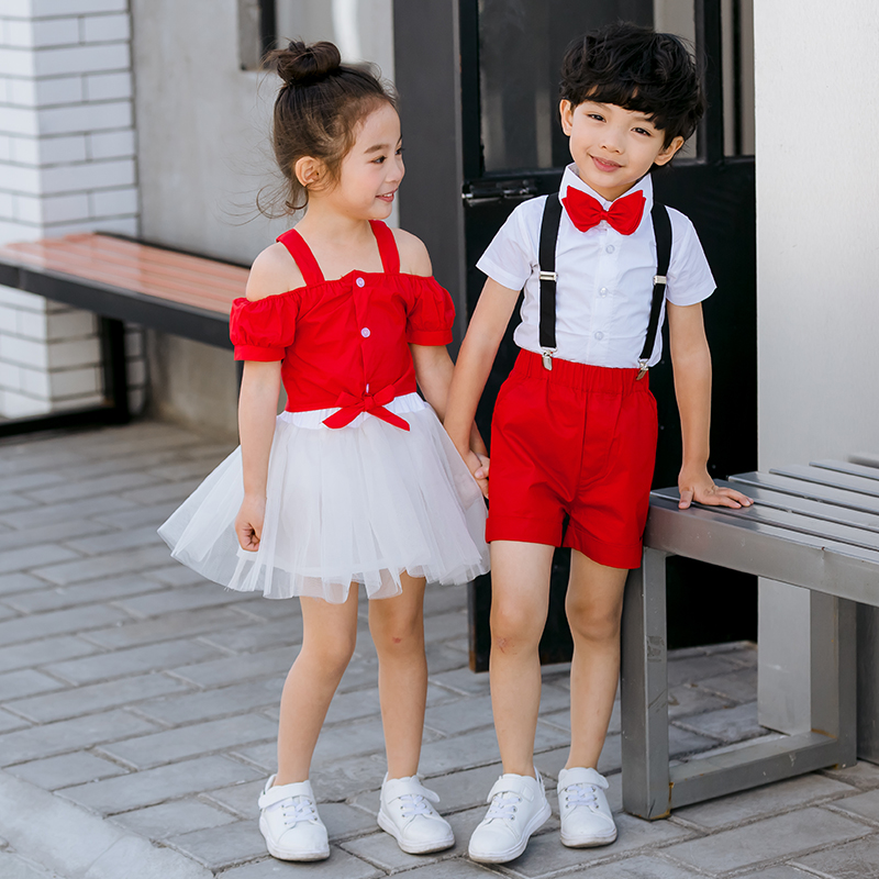 男女童夏季合唱服儿童演出班服幼儿园园服毕业典礼服主持人服装潮|msdalam kategori Kanak-kanak/Bayi/Keluarga dipasang, pakaian seragam/pakaian seragam adat - dari Buy2taobao.com untuk memberikan perkhidmatan ejen Taobao profesional membeli