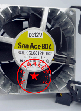 Sanyo/三洋8038 12V 1.8A 9GL0812P1K05服务器高端风扇8CM双滚珠