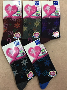 健将22613B女士袜休闲袜75.1%棉袜高筒袜女袜子满5双包邮