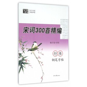 宋词300首精编行书钢笔字帖