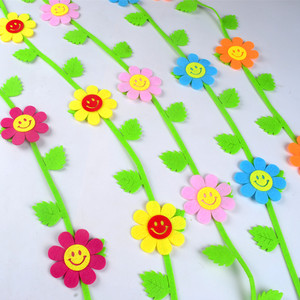 幼儿园小学教室黑板布置家居装饰儿童房间挂饰壁饰花藤墙贴吊饰