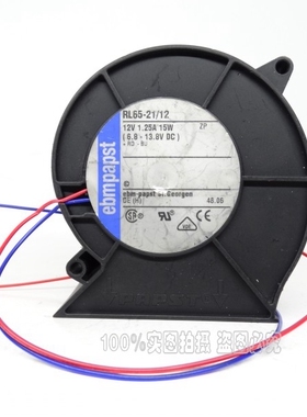 进口风机德国 9CM TYP RL65-21/12/2 12V 1.25A15W 离心涡轮风扇